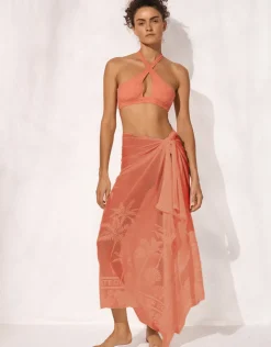 Watercult Coastal Daydream Pareo - Coral Sunset Fashion