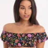 Banana Moon Cocobella Tolvo Off The Shoulder Bikini Top - Black Hot
