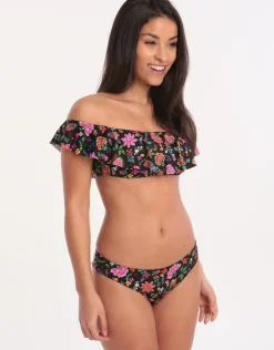 Banana Moon Cocobella Tolvo Off The Shoulder Bikini Top - Black Hot