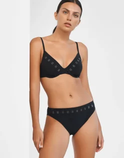Maryan Mehlhorn Code Bikini Pant - Black Hot