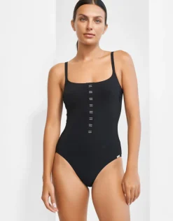 Maryan Mehlhorn Code Tank Swimsuit - Black Sale