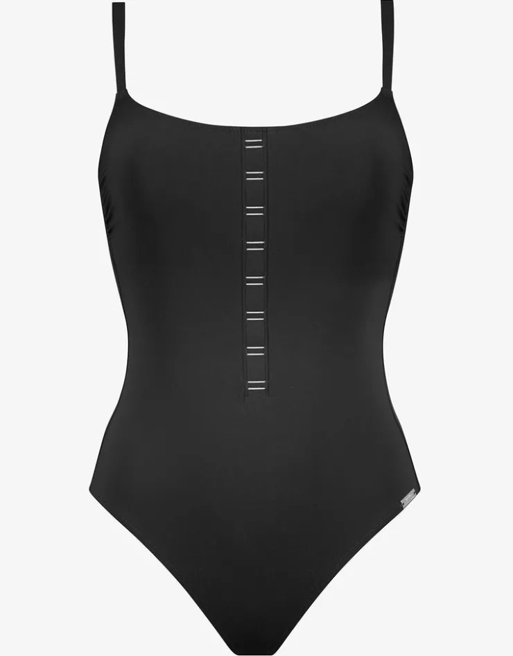 Maryan Mehlhorn Code Tank Swimsuit - Black Sale