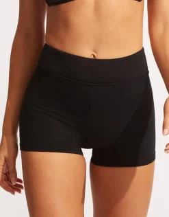 Seafolly Collective Boyleg Bikini Pant - Black Discount