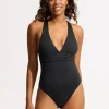 Seafolly Collective Cross Back Swimsuit - Black Hot