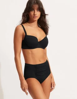 Seafolly Collective DD Cup Underwire Bikini Top - Black Sale