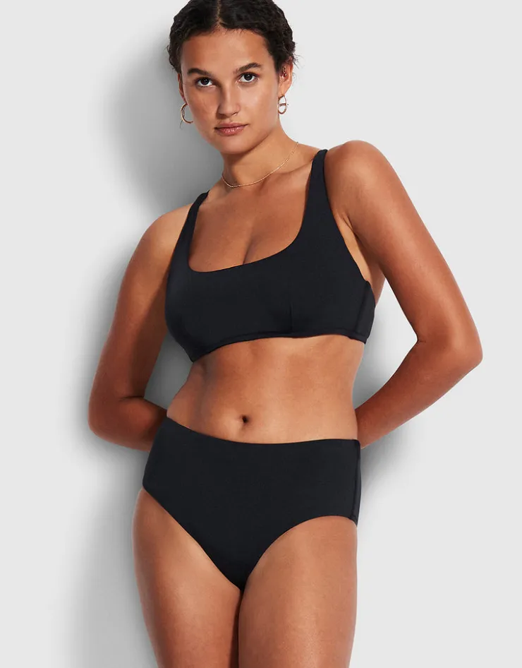 Seafolly Collective DD Scoop Neck Halter Bikini Top - Black Discount
