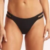 Seafolly Collective Gathered Tab Bikini Pant - Black Online
