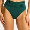 Seafolly Collective High Waist Wrap Front Bikini Pant - Evergreen Outlet