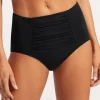 Seafolly Collective High Waisted Bikini Pant - Black Clearance