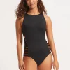 Seafolly Collective Multi Strap Swimsuit - Black Hot