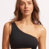 Seafolly Collective One Shoulder Bikini Top - Black Online