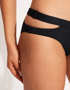 Seafolly Collective Split Band Hipster Bikini Pant - Black Fashion