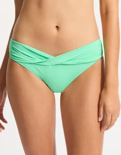 Seafolly Collective Twist Band Hipster Bikini Pant - Mint Outlet