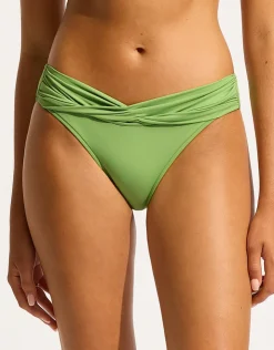 Seafolly Collective Twist Band Hipster Bikini Pant - Sage Fashion