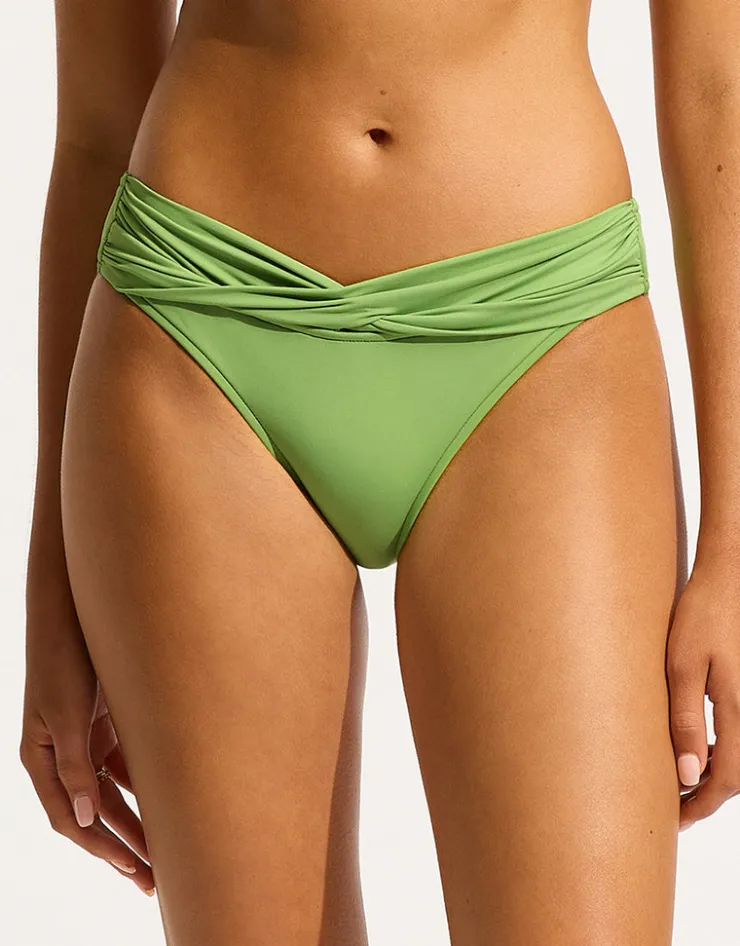 Seafolly Collective Twist Band Hipster Bikini Pant - Sage Fashion