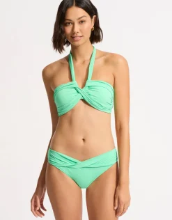 Seafolly Collective Twist Band Hipster Bikini Pant - Mint Outlet