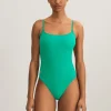 Polo Ralph Lauren Color Shop Kennedy Swimsuit - Aloe Hot