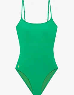 Polo Ralph Lauren Color Shop Kennedy Swimsuit - Aloe Hot