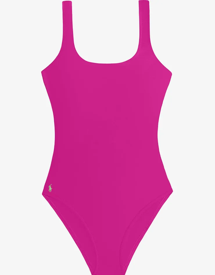 Polo Ralph Lauren Color Shop Martinique Swimsuit - Hot Pink New