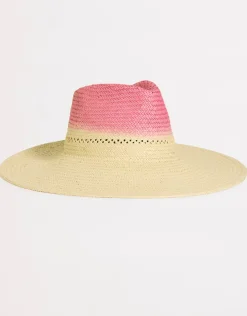Seafolly Colour Crush Wide Brim Hat - Fuchsia Rose Fashion