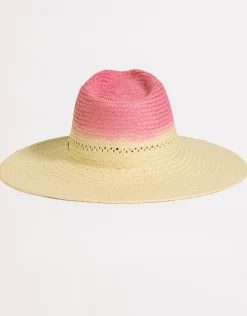 Seafolly Colour Crush Wide Brim Hat - Fuchsia Rose Fashion