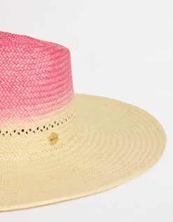Seafolly Colour Crush Wide Brim Hat - Fuchsia Rose Fashion