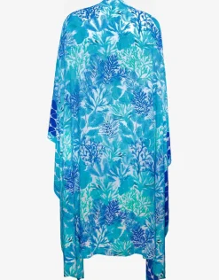 Tessy Coral Sarong - Turquoise Outlet
