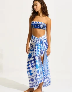 Seafolly Corfu Sarong - Azure Fashion