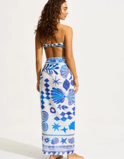 Seafolly Corfu Sarong - Azure Fashion