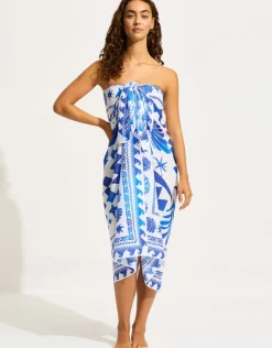 Seafolly Corfu Sarong - Azure Fashion