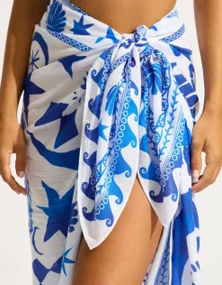 Seafolly Corfu Sarong - Azure Fashion
