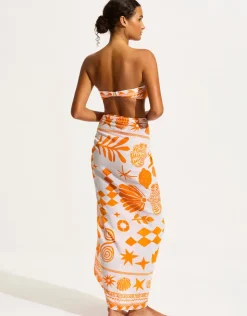 Seafolly Corfu Sarong - Turmeric Clearance