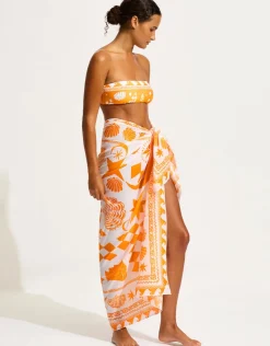 Seafolly Corfu Sarong - Turmeric Clearance