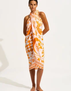 Seafolly Corfu Sarong - Turmeric Clearance