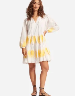 Seafolly Corsica Embroidery Tier Dress - White Online