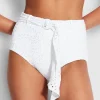 Seafolly Costa Bella High Waisted Bikini Pant - White New