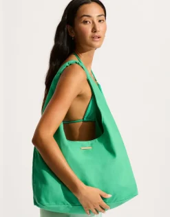 Seafolly Cotton Canvas Tote Bag - Jade Sale