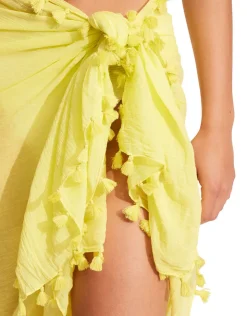Seafolly Cotton Gauze Sarong - Celery Online