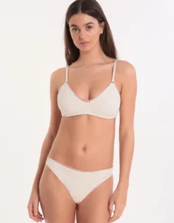 Banana Moon Couture Crochet Plago Bralette Bikini Top - Ecru Outlet