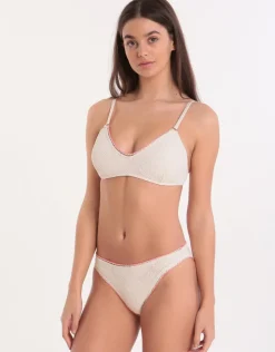 Banana Moon Couture Crochet Plago Bralette Bikini Top - Ecru Outlet