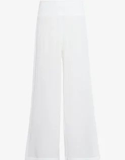 Lauren Ralph Lauren Crinkle Smocked Waist Beach Pant - White Clearance