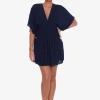 Lauren Ralph Lauren Crinkle Tunic Beach Dress - Dark Navy Online