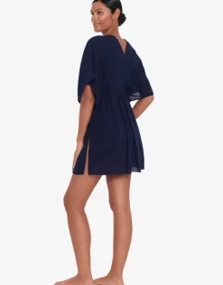 Lauren Ralph Lauren Crinkle Tunic Beach Dress - Dark Navy Online