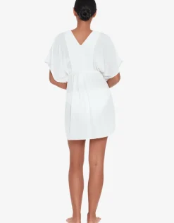 Lauren Ralph Lauren Crinkle Tunic Beach Dress - White Clearance