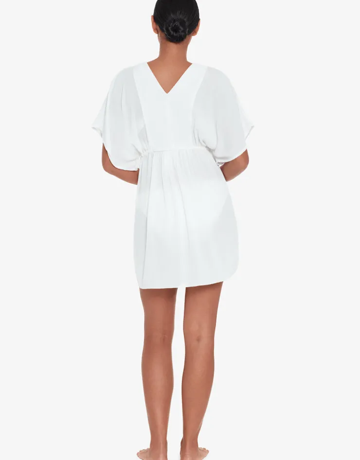 Lauren Ralph Lauren Crinkle Tunic Beach Dress - White Clearance