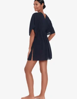 Lauren Ralph Lauren Crinkle Tunic Beach Dress - Black Discount