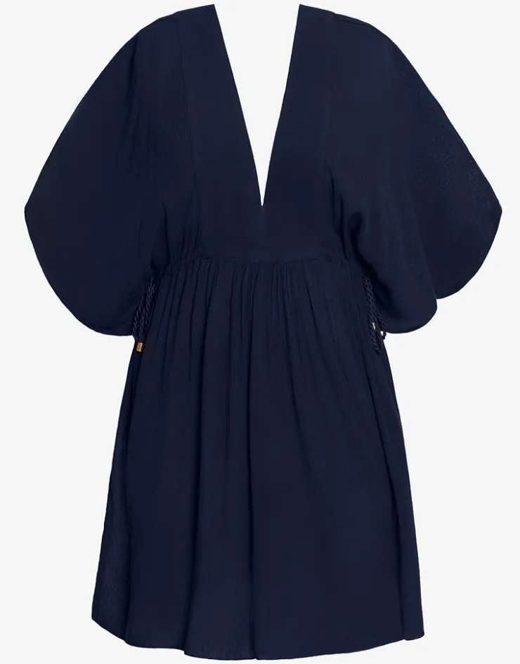 Lauren Ralph Lauren Crinkle Tunic Beach Dress - Dark Navy Online