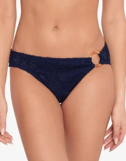Lauren Ralph Lauren Crochet Rattan Ring Bikini Pant - Navy Online