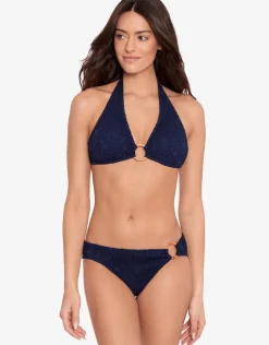 Lauren Ralph Lauren Crochet Rattan Ring Bikini Pant - Navy Online