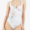 Ted Baker Daizey Cupped Panel Swimsuit - White Online